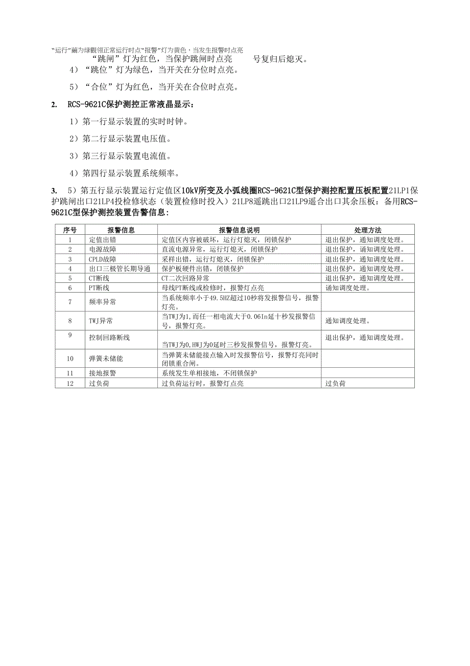 12-南京南瑞RCS-9621C型站用变+消弧线圈保护测控装置现场运行规程_第2页