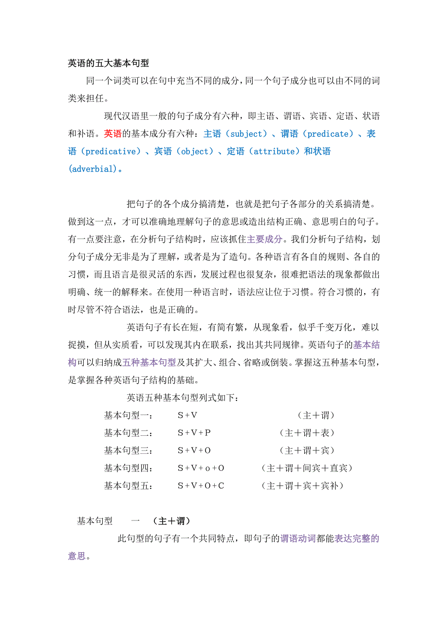 英语基本句法_第1页