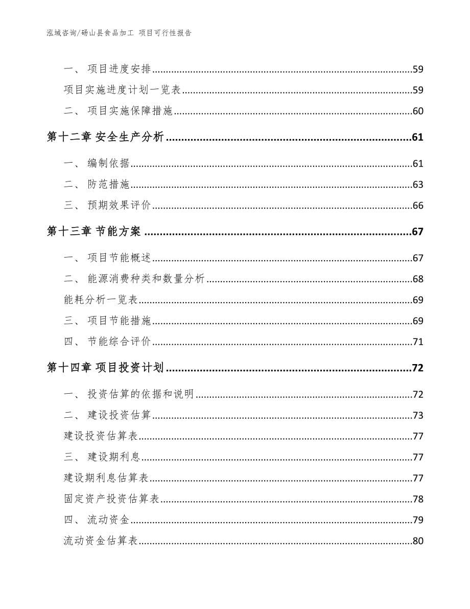 砀山县食品加工 项目可行性报告_第5页