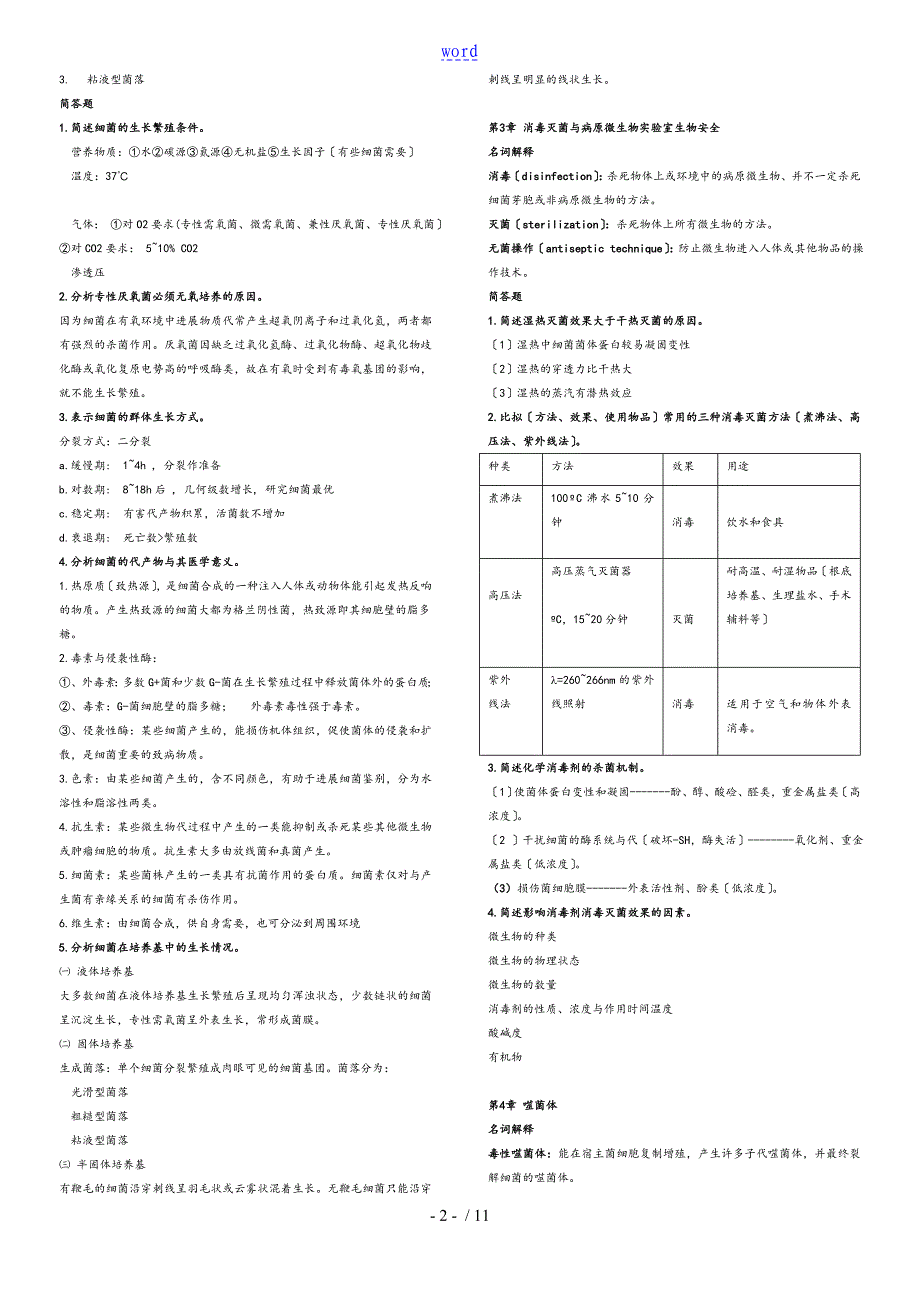 医学微生物学复习要点、重点总结材料_第2页
