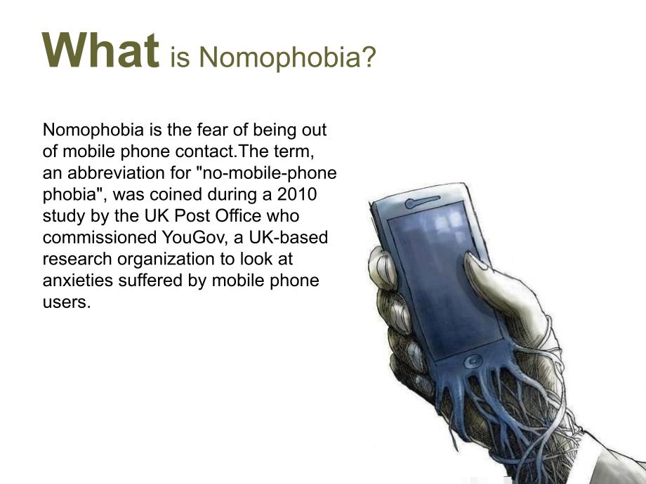 Nomophobia英语Presentation_第2页