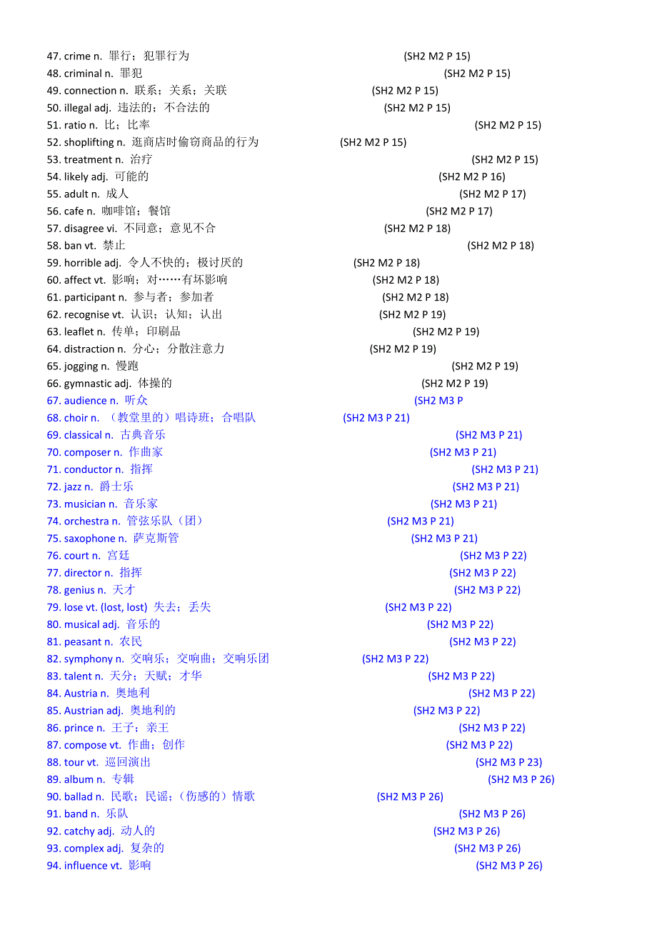 高中英语词汇表（第二册）_第2页