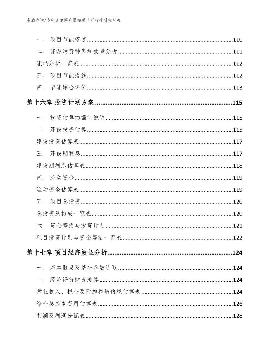 南宁康复医疗器械项目可行性研究报告_第5页