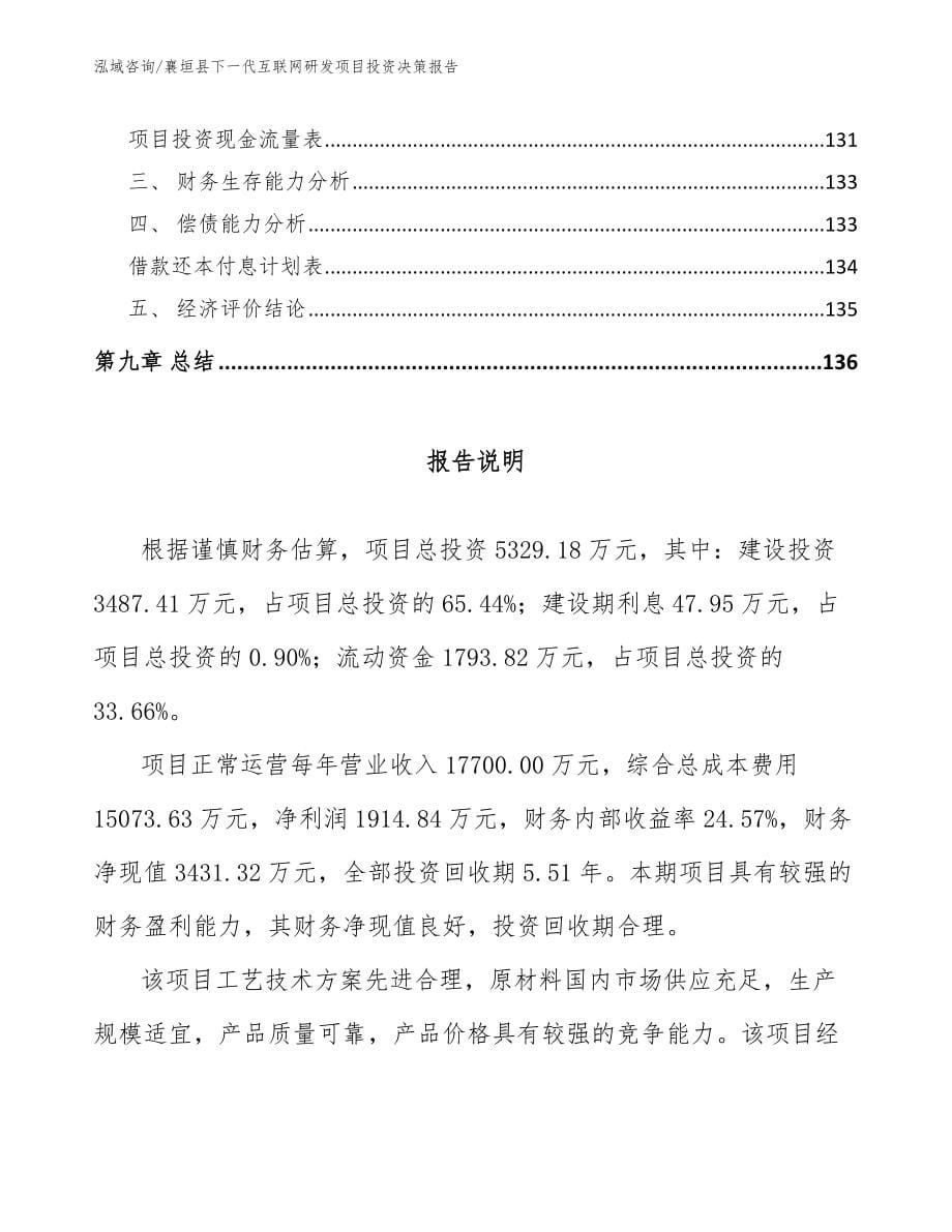 襄垣县下一代互联网研发项目投资决策报告_第5页