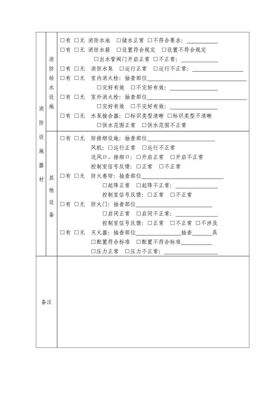 监督检查记录表_第5页