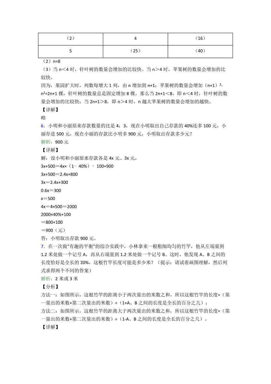 新人教版【小学数学】小学六年级上册期末复习试卷数学应用题和答案.doc_第4页