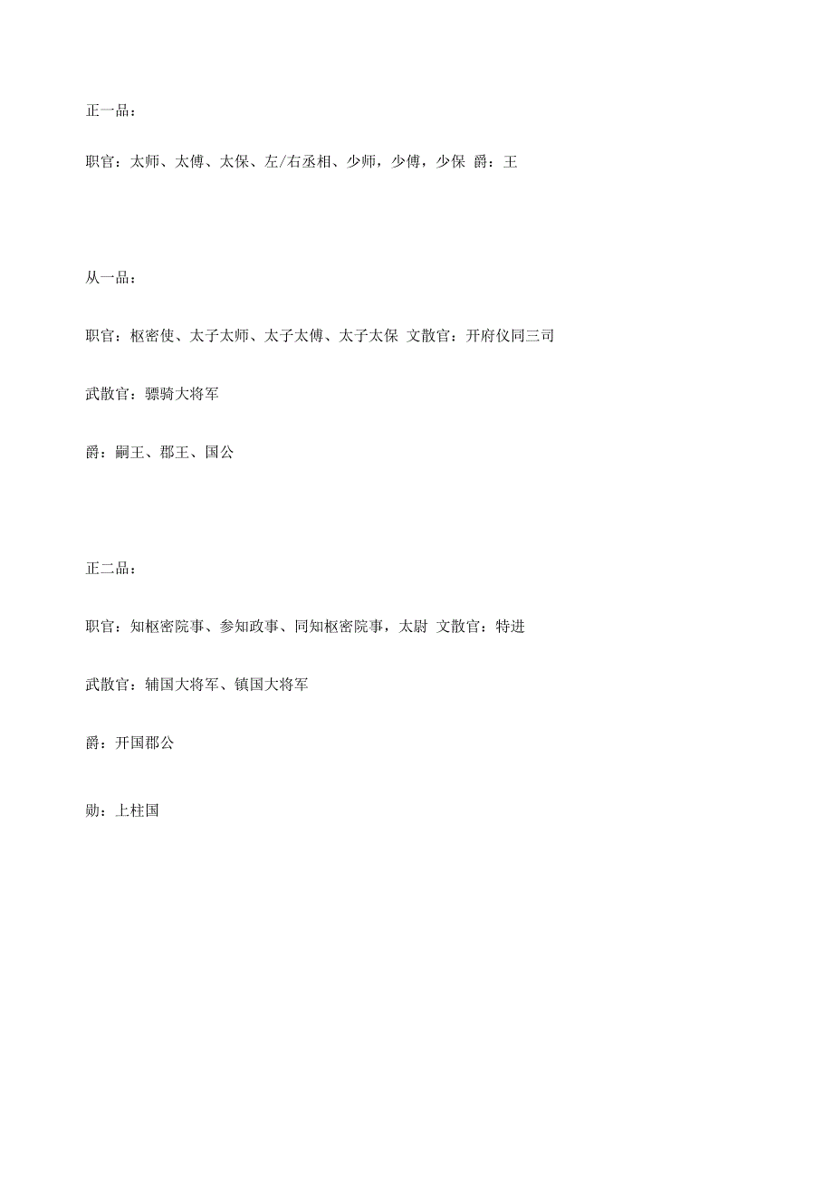宋朝官制一览_第1页