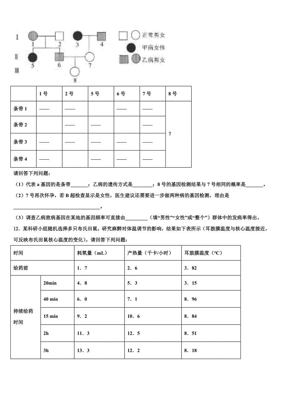 2023学年江苏省常州市武进区礼嘉中学高三下学期第六次检测生物试卷(含解析）.doc_第5页