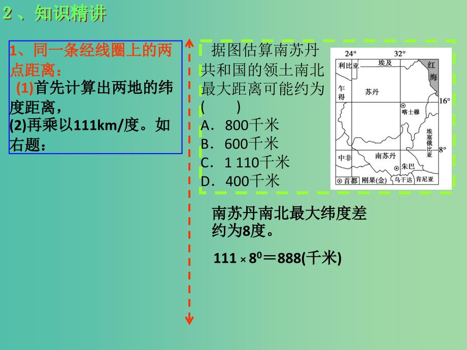 高考地理大一轮总复习 1.1.3经纬网定距离课件.ppt_第4页