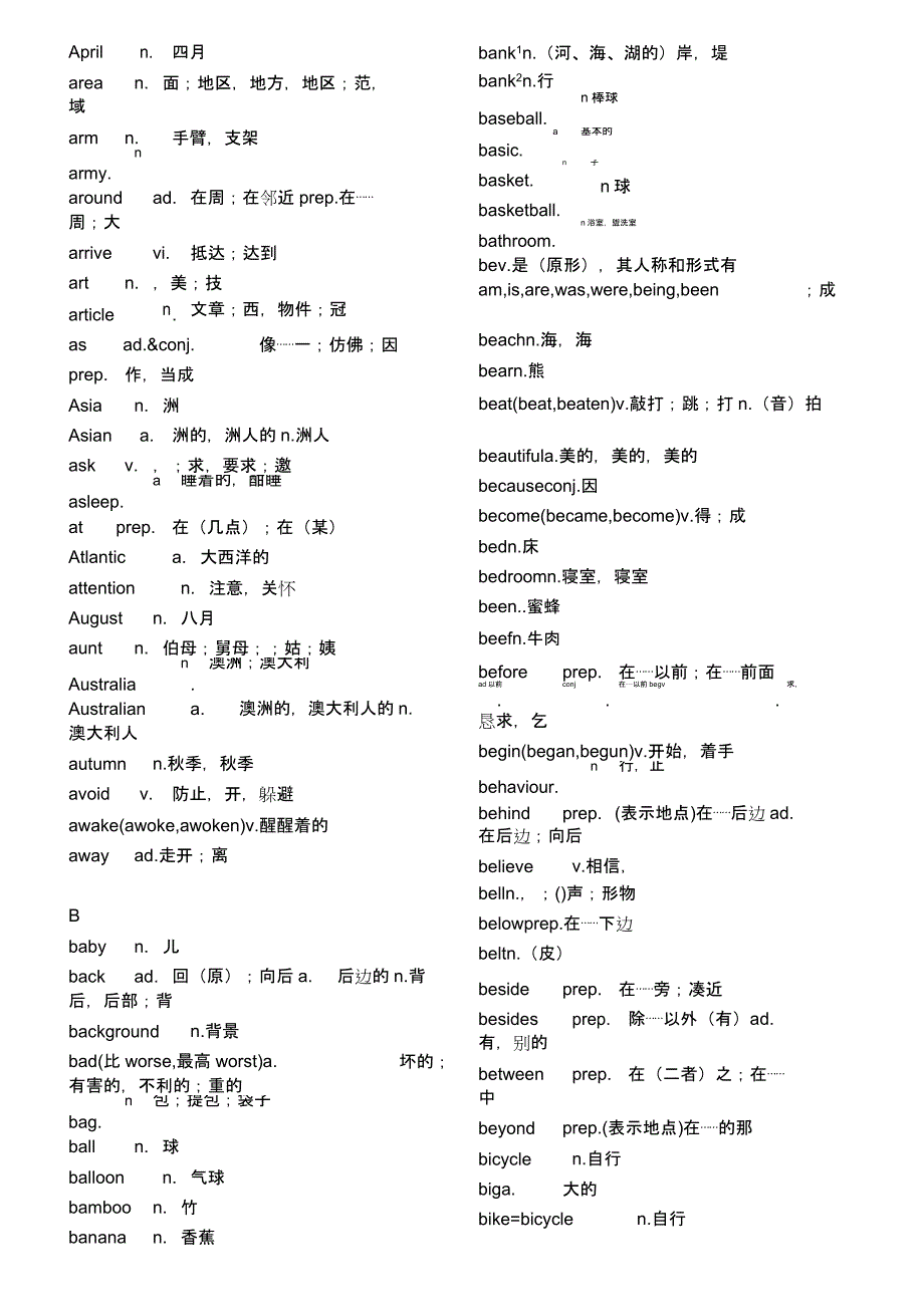 四川中考英语词汇表.doc_第2页