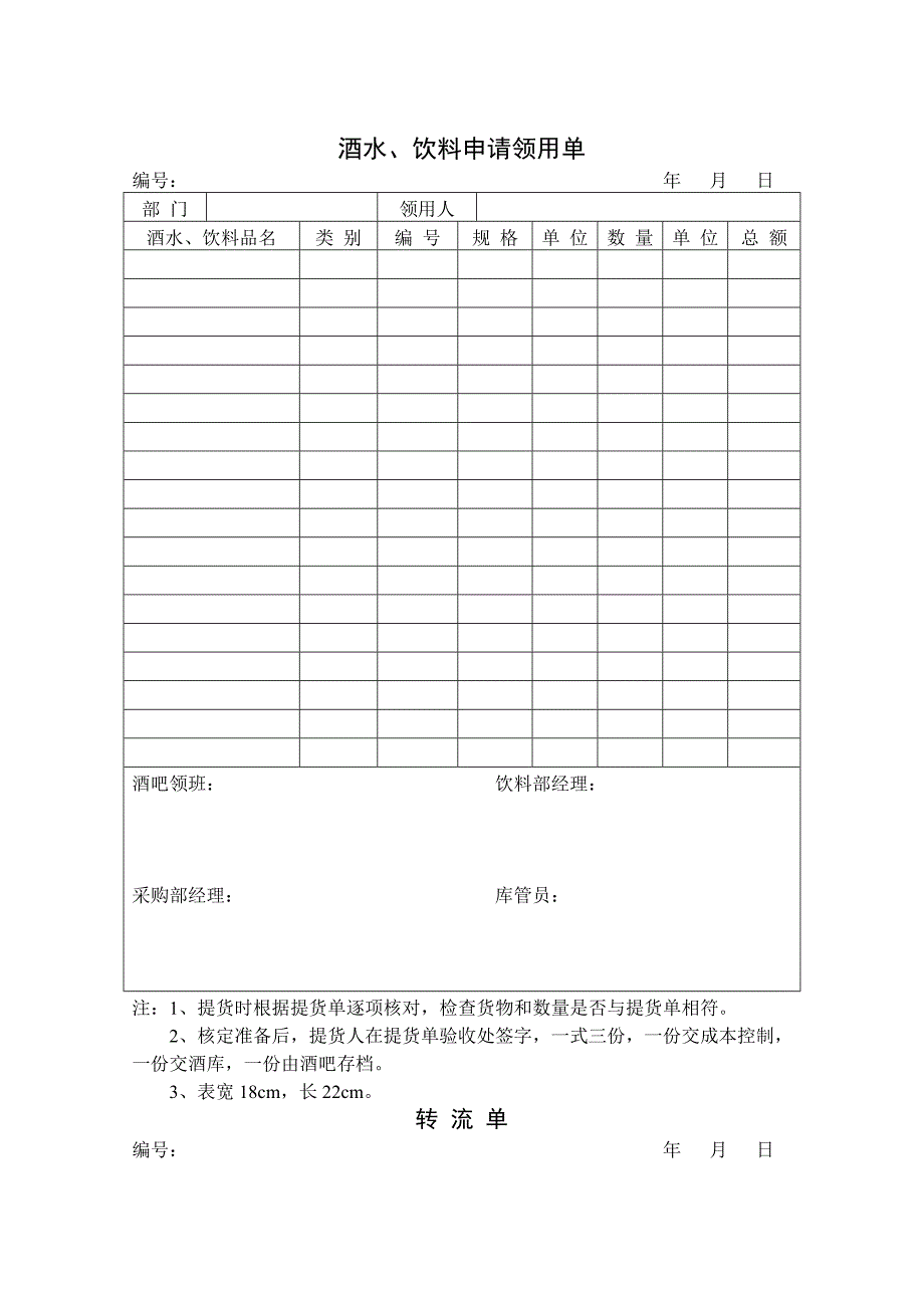 【管理精品】饮料部表格_第1页