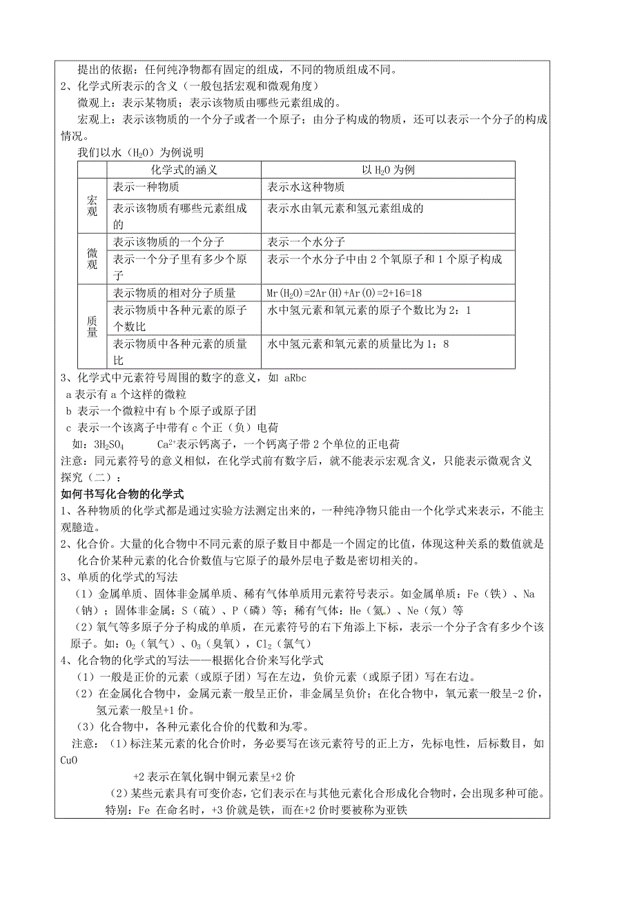 精品【沪教版】九年级化学：3.3物质的组成教案_第2页