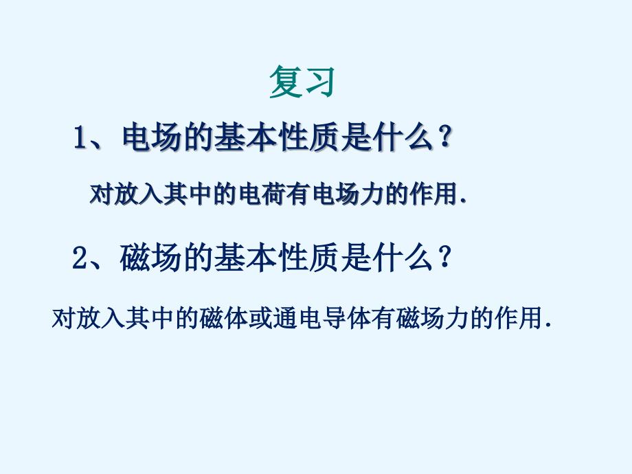 人教版高中物理选修31第三章第二节磁感应强度教学课件共12张PPT_第2页