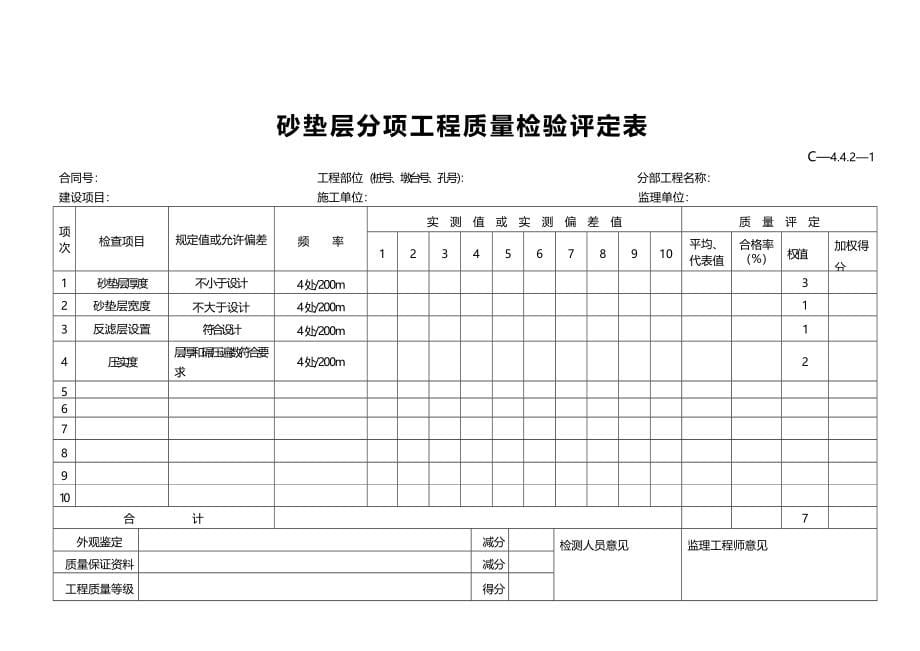 分项工程质量检验评定表_第5页