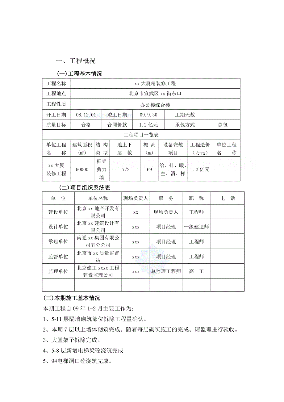 某大厦装修工程监理月报_第4页