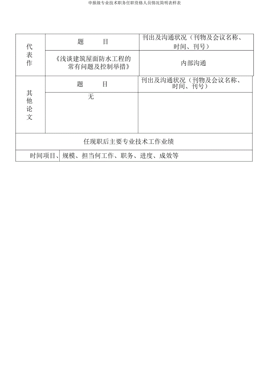 申报级专业技术职务任职资格人员情况简明表样表.doc_第3页