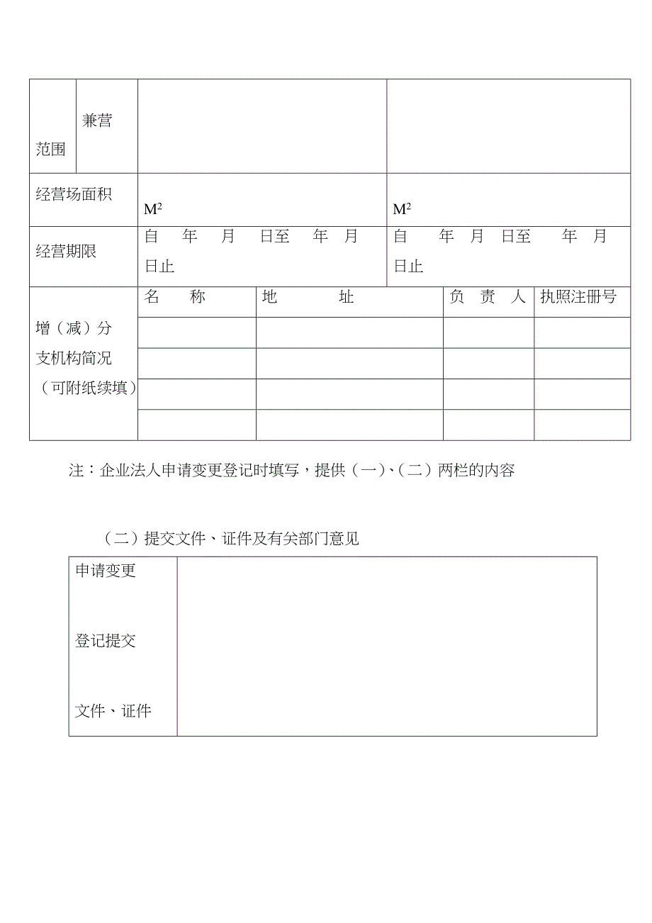 企业法人申请变更登记注册书_第3页