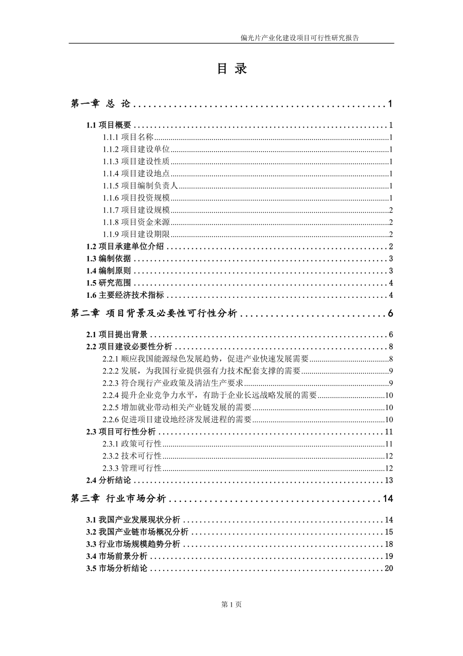 偏光片产业化项目可行性研究报告-申请建议书用可修改样本.doc_第2页