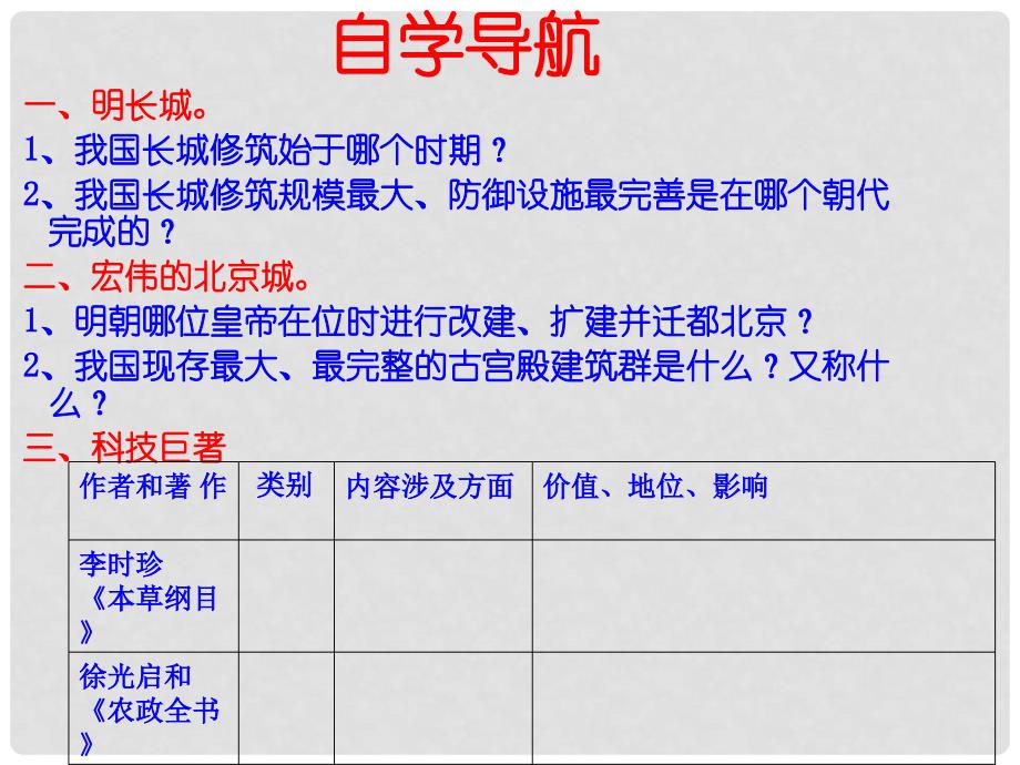 七年级历史下册 第15课《明朝的建筑与科技成就》课件 中图版_第3页