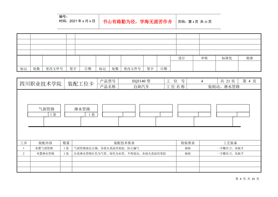 汽车制造工艺毕业设计_第4页