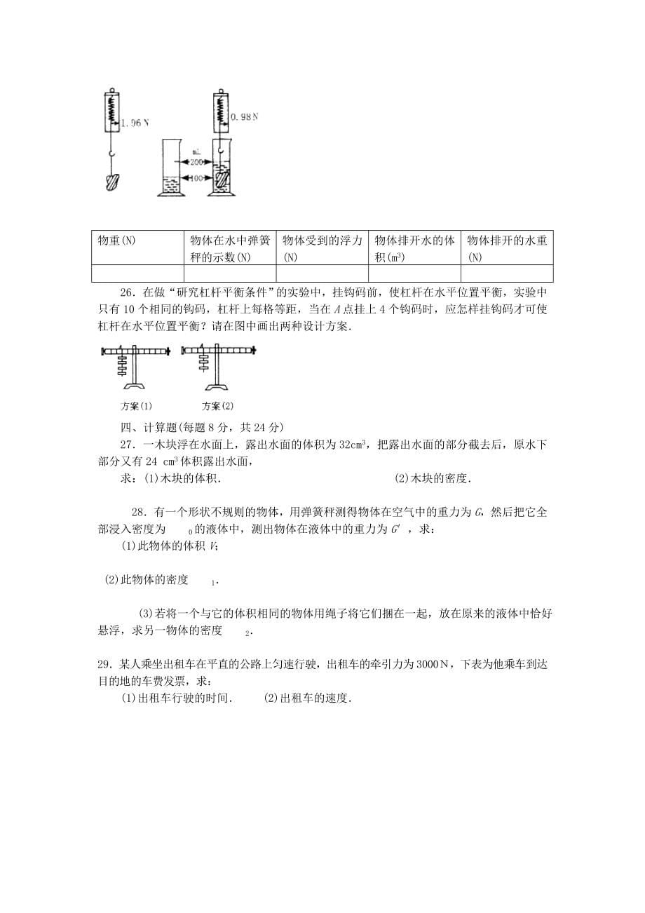 中考物理专题训练全套_第5页