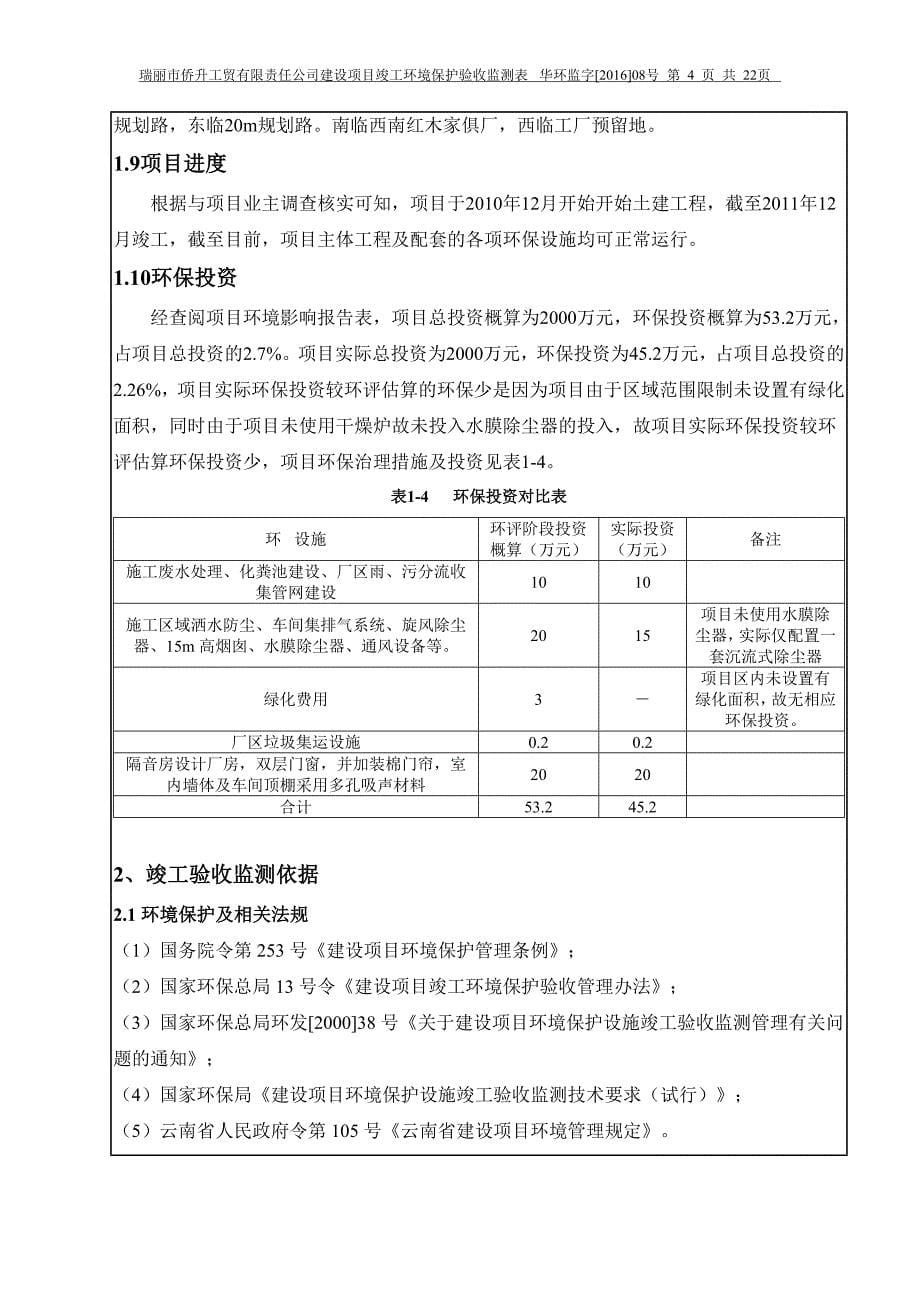 瑞丽市侨升工贸有限责任公司竣工环境保护验收监测表.doc_第5页