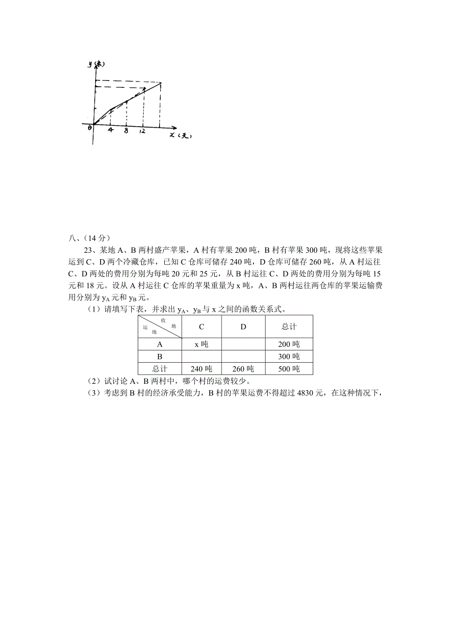 沪科版八年级数学上册期中考试试卷_第4页