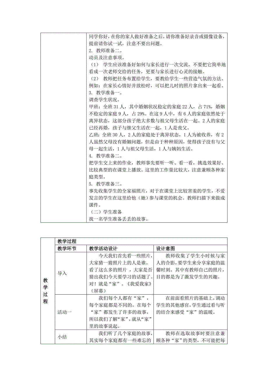 《思想品德》八年级(上册)教材《我爱我家》教学设计.doc_第3页