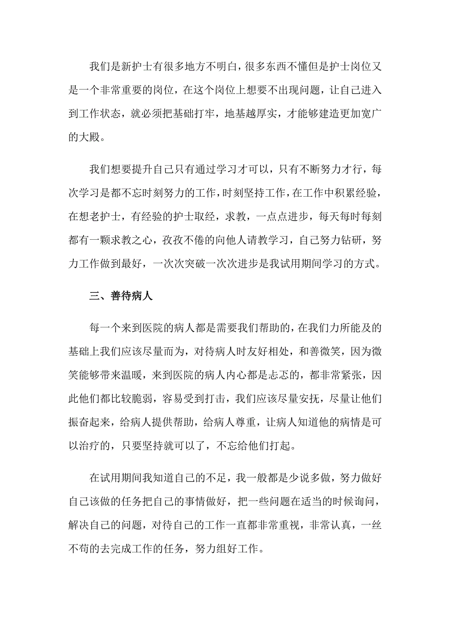 【多篇汇编】2023试用期工作总结模板合集七篇_第4页