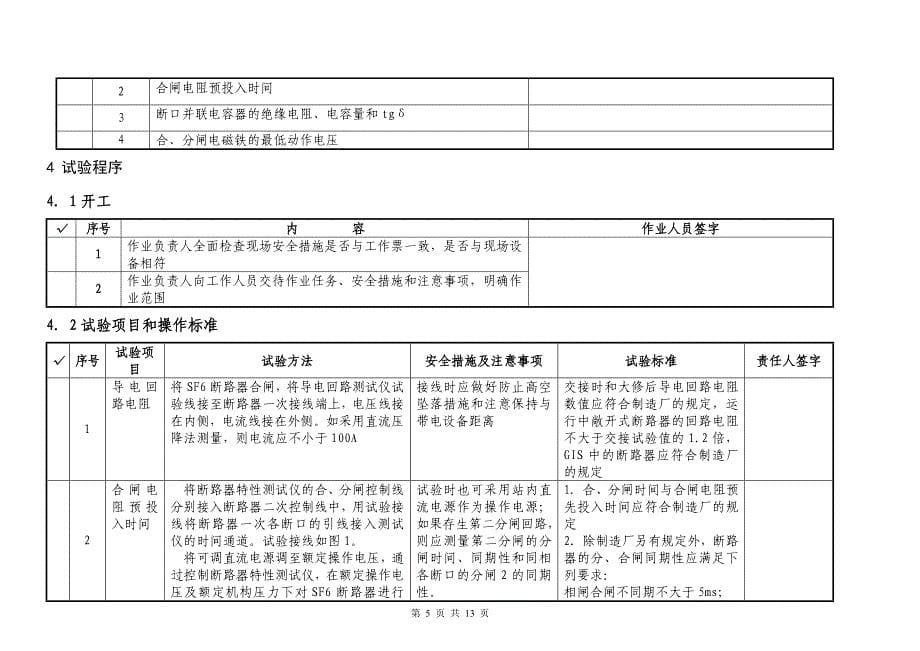 330kVSF6断路器预试试验作业指导书.doc_第5页