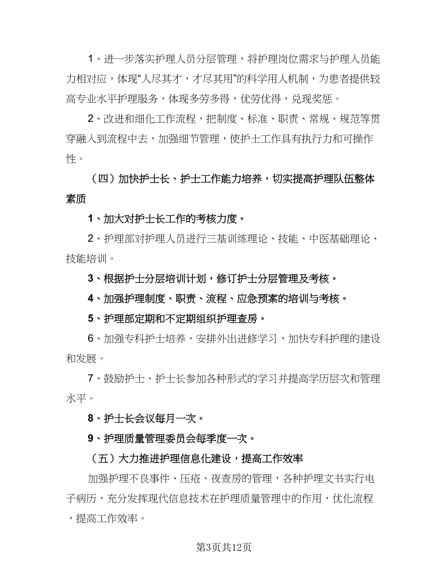 2023年医院护理部工作计划范本（三篇）.doc_第3页