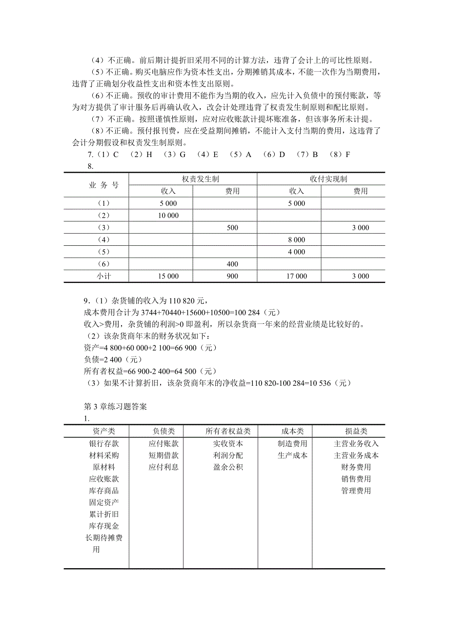 《基础会计》(第三版)教材习题答案.doc_第3页