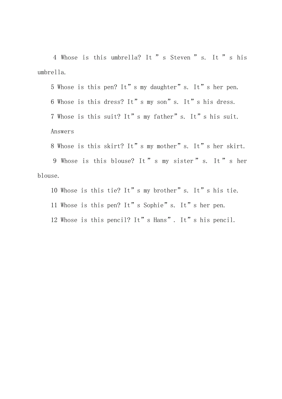 新概念英语第一册课后题及答案Lesson11-12.docx_第3页