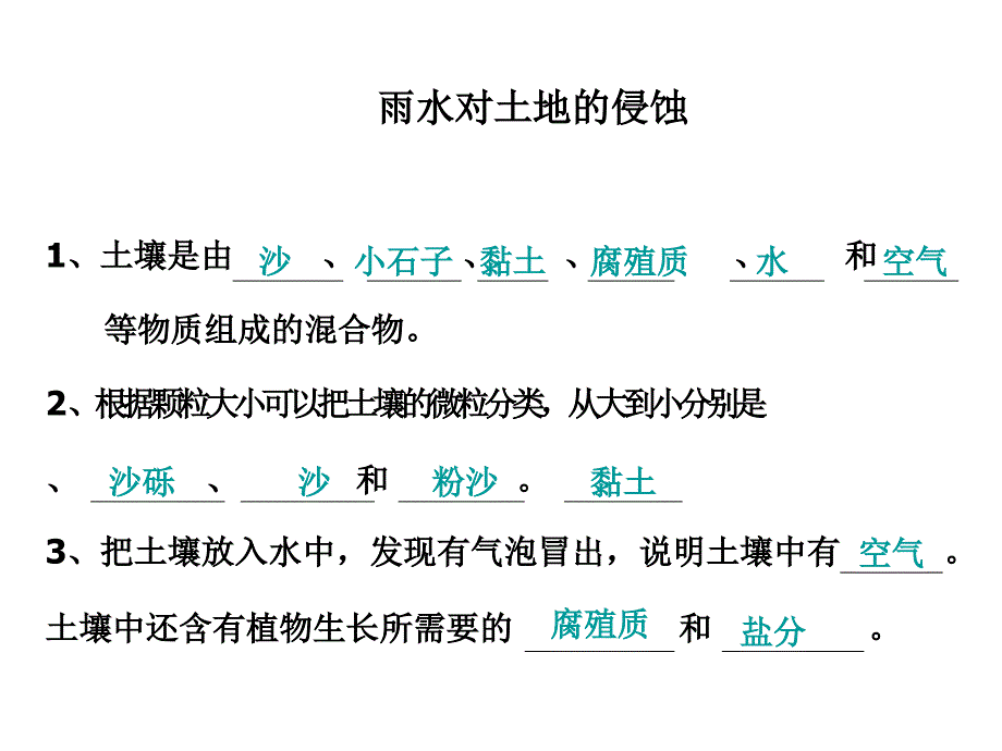 五年级上册科学课件3.5雨水对土地的侵蚀教科版_第1页