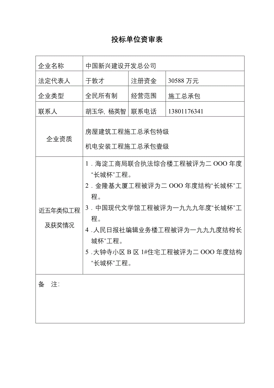 总包投标单位资审表_第4页