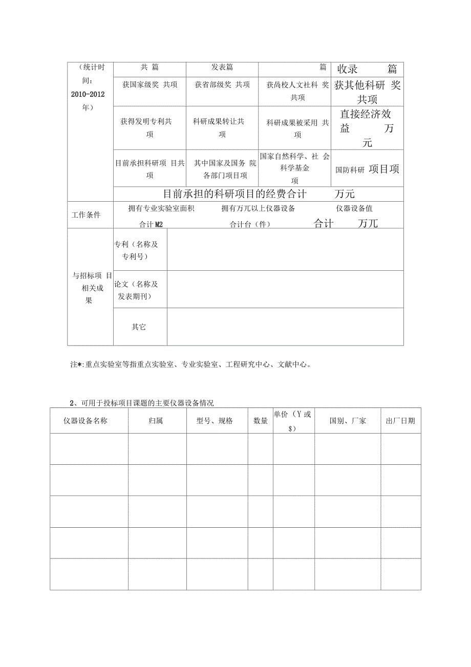 开标一览表(格式)_第5页