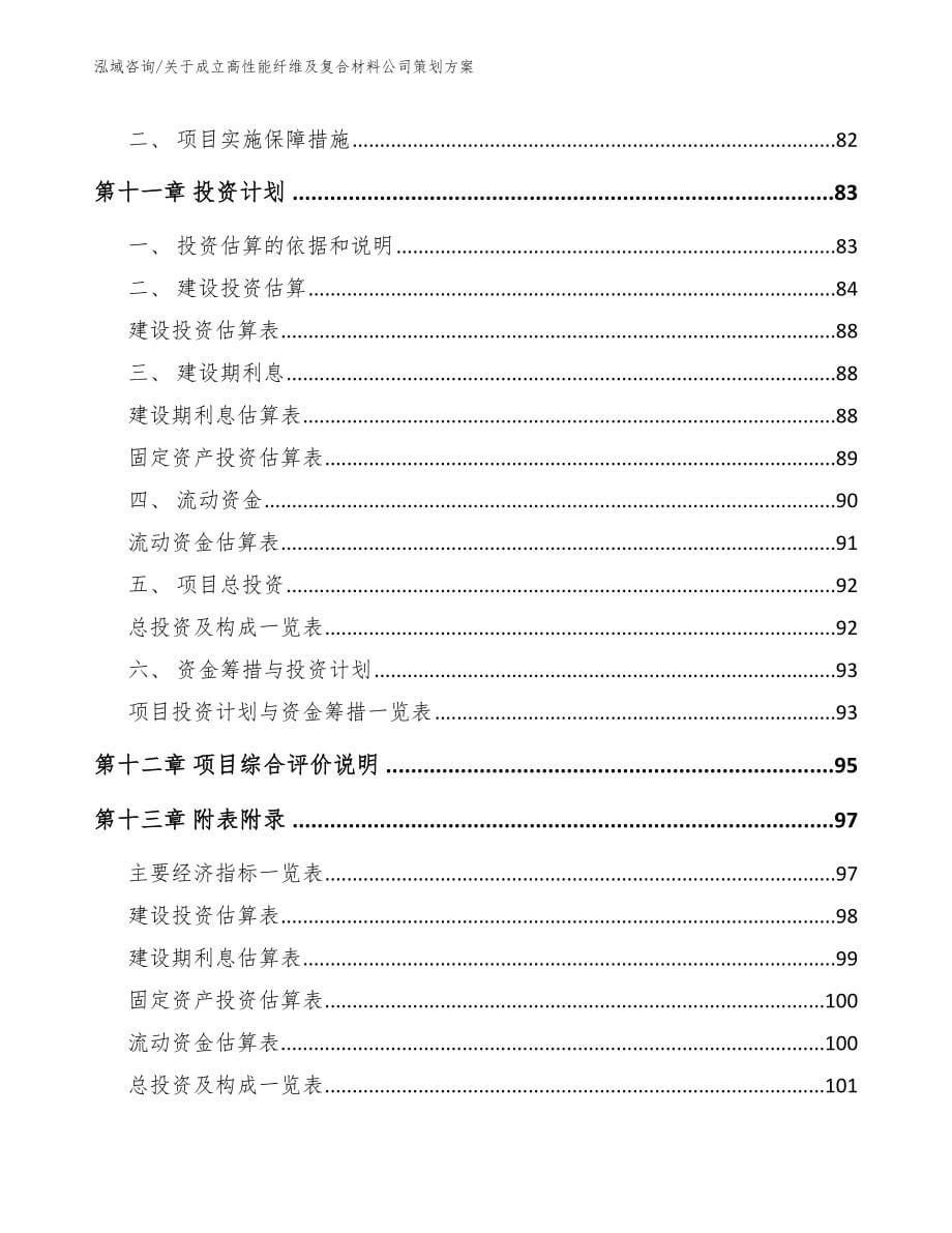 关于成立高性能纤维及复合材料公司策划方案_第5页