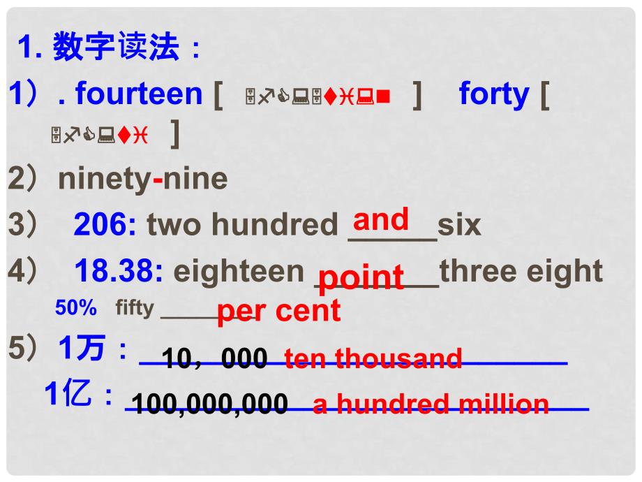 广东省珠海市中考英语专题复习 数词课件_第2页