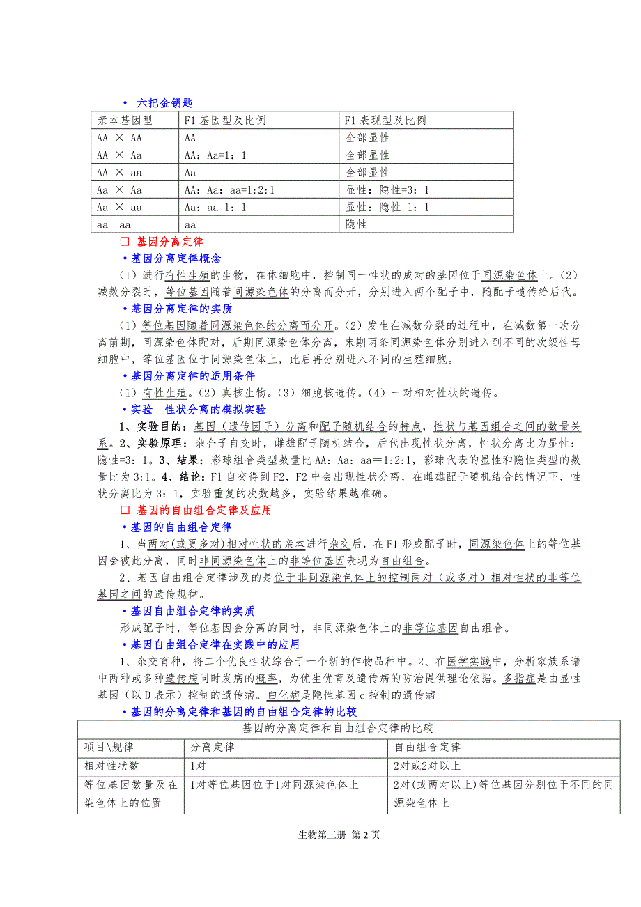 ★简要 第8章遗传与变异_第2页