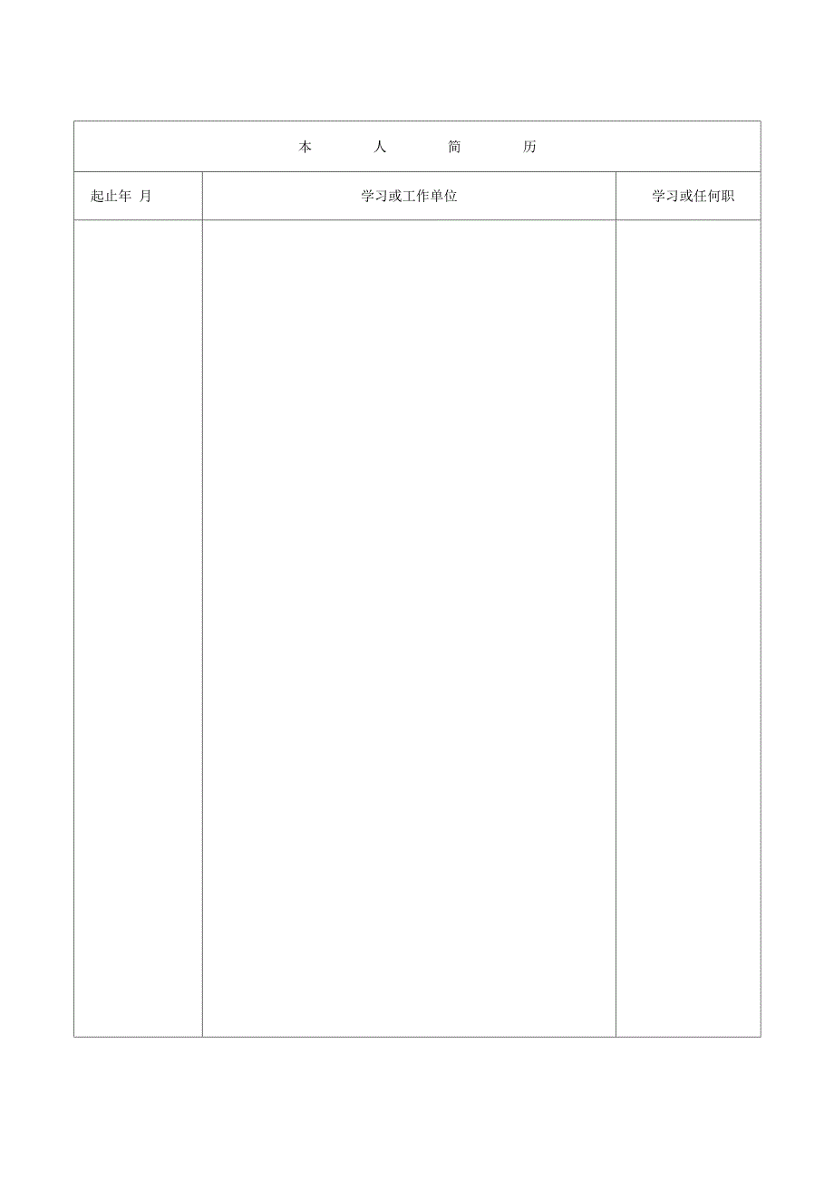 毕业研究生登记表_第4页