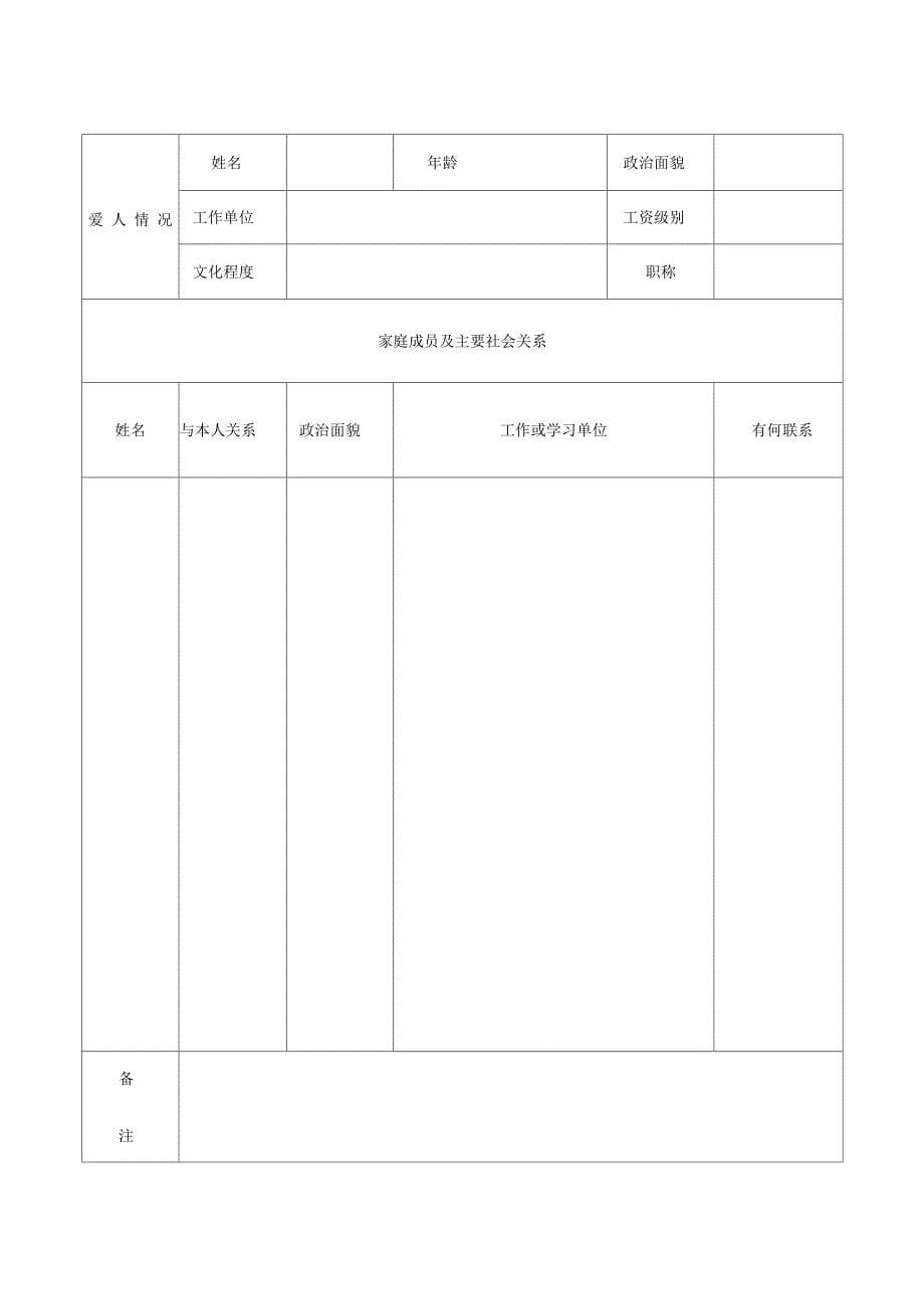 毕业研究生登记表_第5页