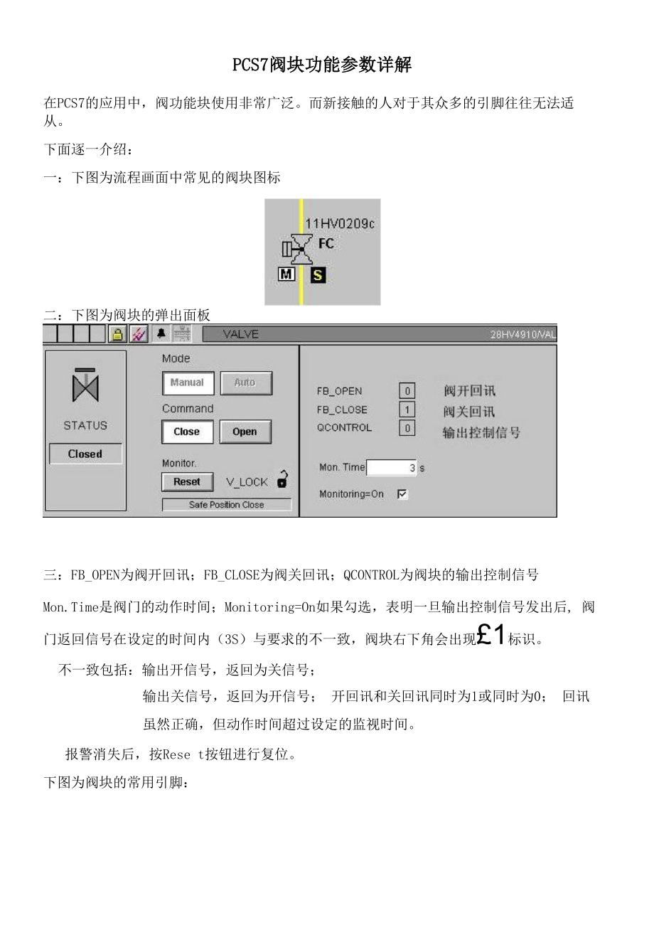 PCS7阀块功能参数详解_第1页