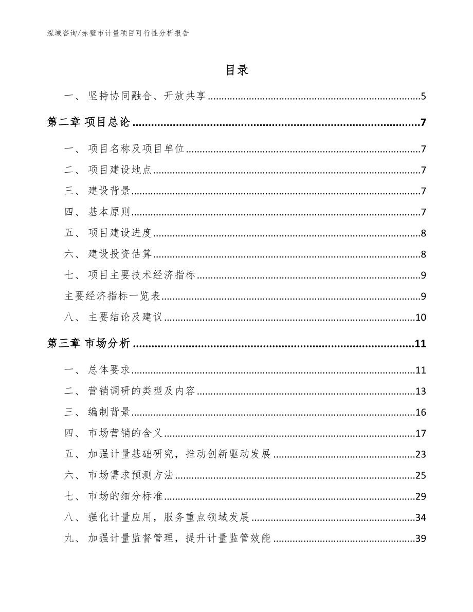 赤壁市计量项目可行性分析报告（模板）_第2页