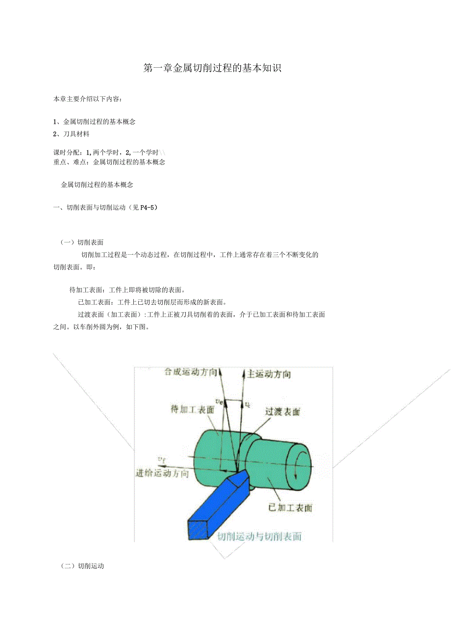 机械基础金属切削过程的基本知识_第1页