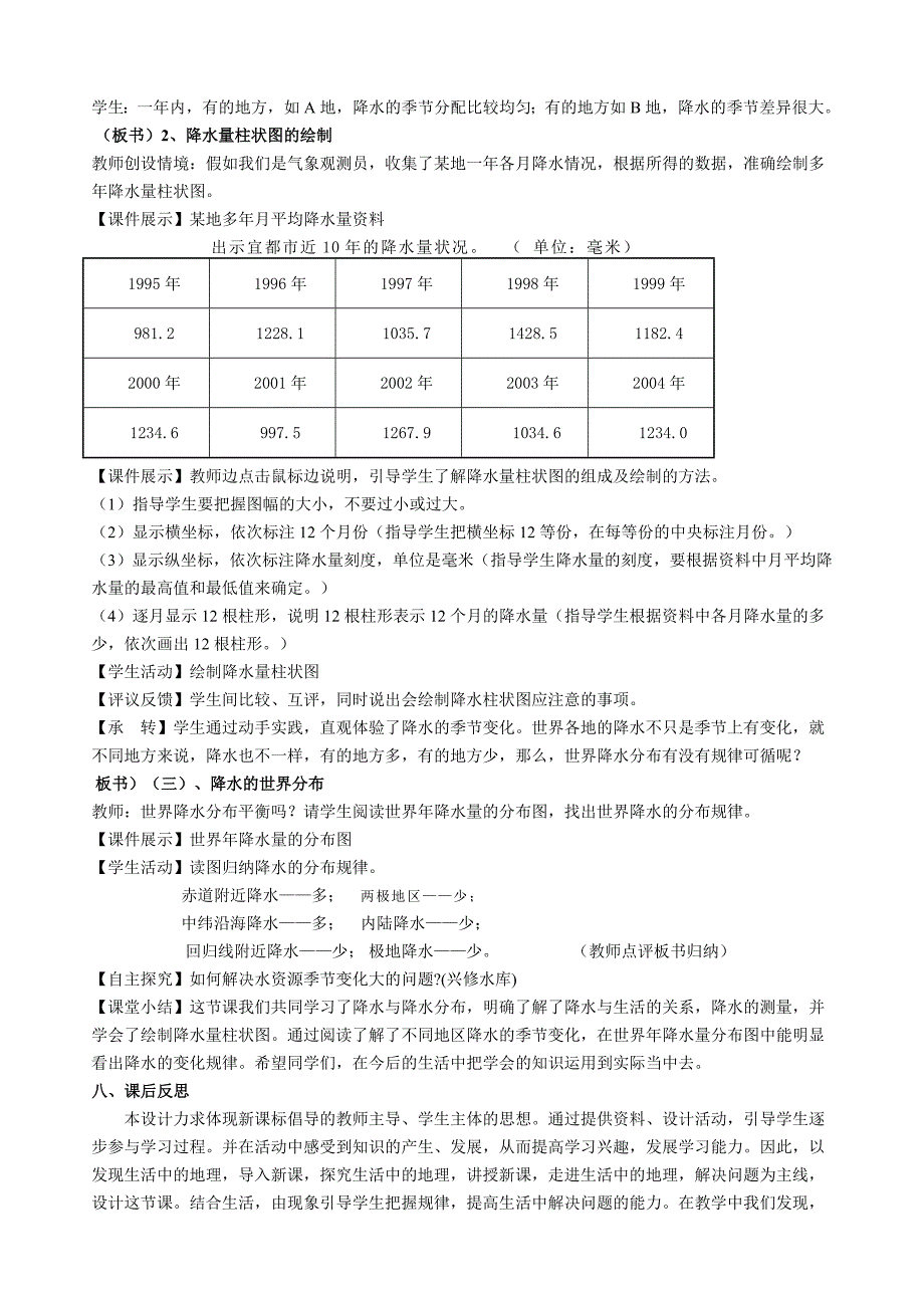 《降水及其变化》教学设计方案_第4页