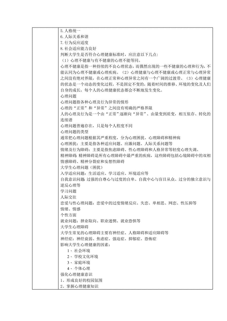 大学生健康心理教案_第5页