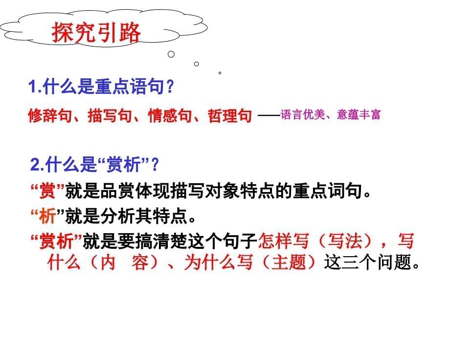 记叙文阅读复习重点语句赏析课件_第5页