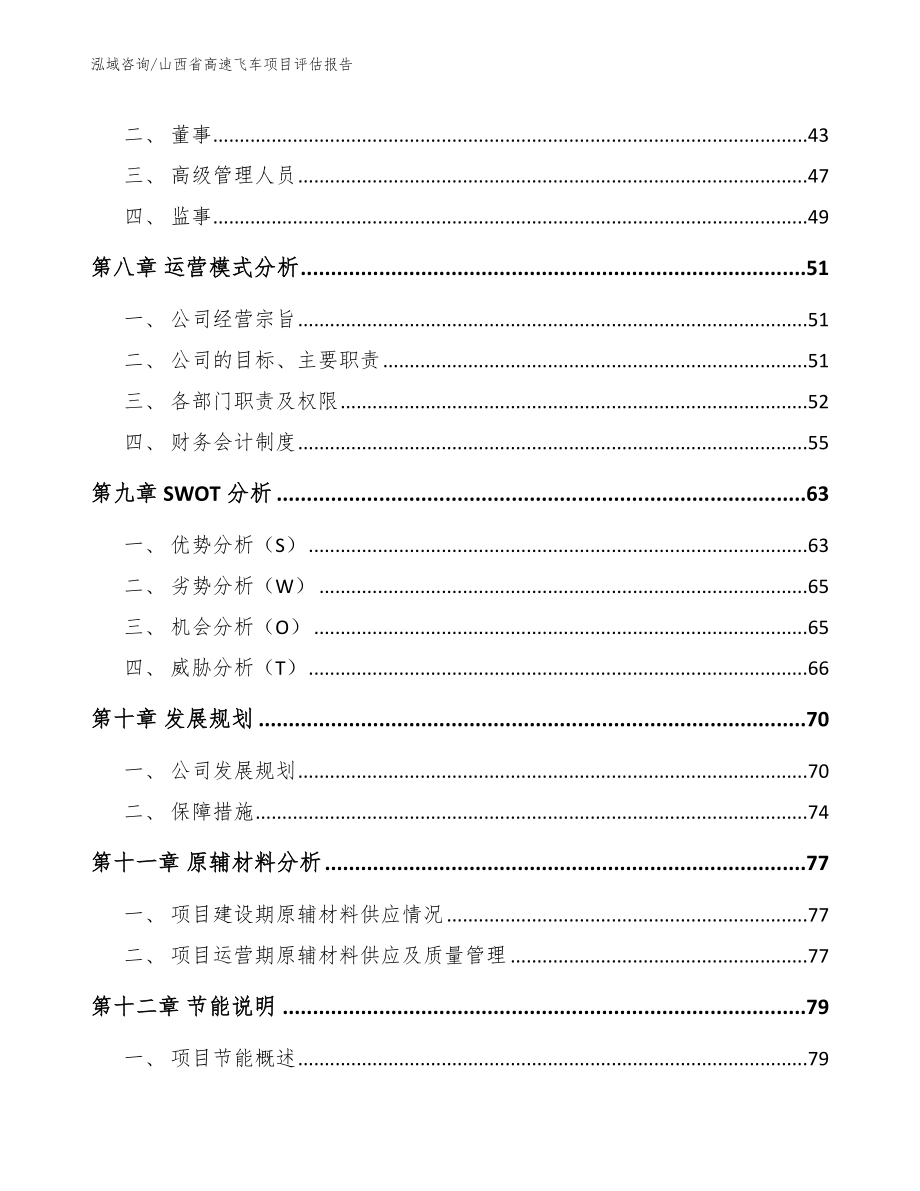 山西省高速飞车项目评估报告范文模板_第3页