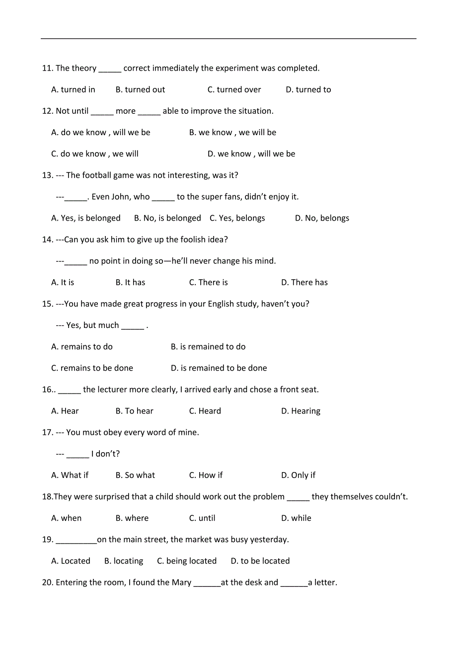 2009年新人教版高二英语第一学期第二次调研考试试卷_第2页