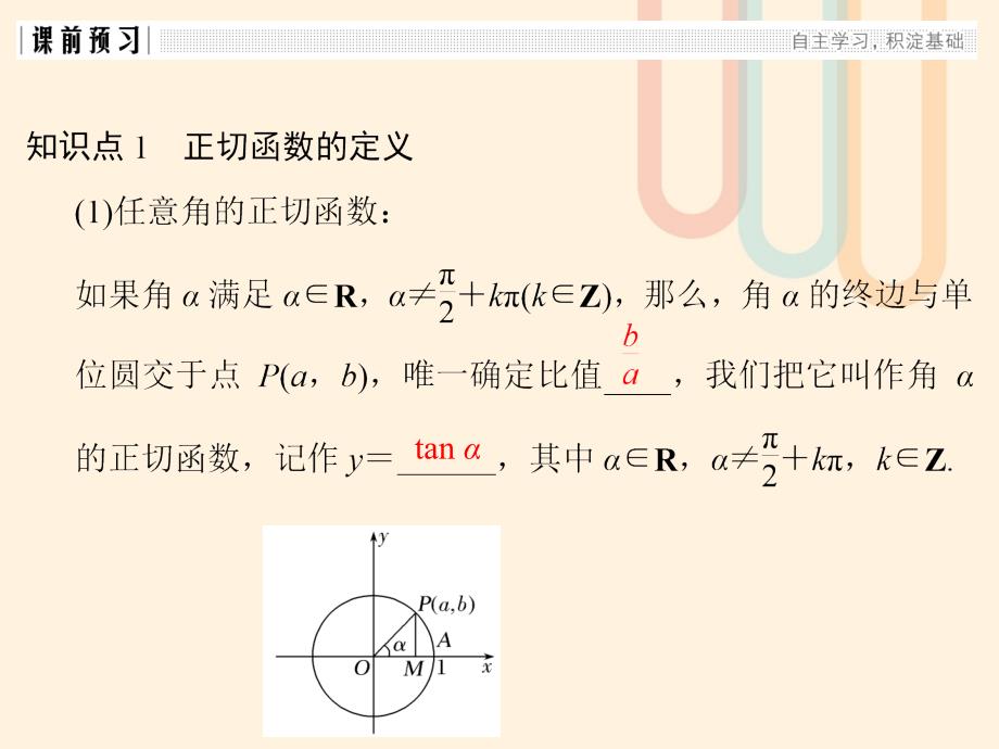 2018-2019学年高中数学 第一章 三角函数 1.7.1 正切函数的定义 1.7.2 正切函数的图像与性质课件 北师大版必修4_第3页